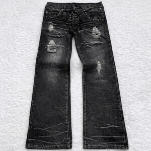 Deadstock Y2K Double-Waist Lace-Up Jeans